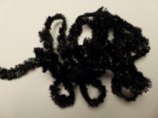 Super Blob  Ice Chenille 10 mm - 20 Black